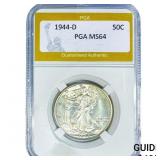 1944-D Walking Liberty Half Dollar PGA MS64
