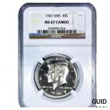 1967 Kennedy Half Dollar NGC MS67 Cameo