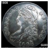 1808 Capped Bust Half Dollar CHOICE AU