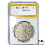 1879-S REV 78 Morgan Silver Dollar PGA MS62