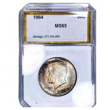 1964 Kennedy Half Dollar PCI MS65