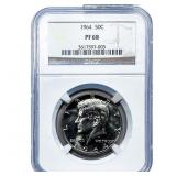 1964 Kennedy Half Dollar NGC PF68