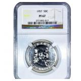 1957 Franklin Half Dollar NGC PF67