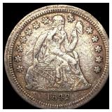 1842-O Silver Seated Liberty Dime LIGHTLY  CIRCUL