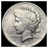 1921 Silver Peace Dollar LIGHTLY CIRCULATED