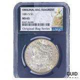 1881-S Morgan Silver Dollar NGC MS63 PL