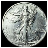 1936-S Silver Walking Liberty Half Dollar UNCIRCUL