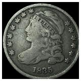 1835 Capped Bust Dime LIGHTLY CIRCULATED
