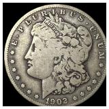 1902-S Silver Morgan Dollar ABOUT UNCIRCULATED