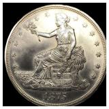 1875-CC Silver Trade Dollar