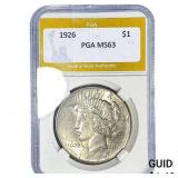 1926 Silver Peace Dollar PGA MS63