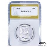 1963 Walking Liberty Half Dollar PGA MS65