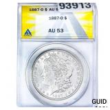 1887-O Morgan Silver Dollar ANACS AU53