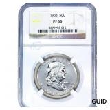 1963 Franklin Half Dollar NGC PF66