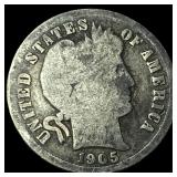 1905-O Silver Barber Dime NICELY CIRCULATED