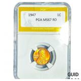 1947 Wheat Cent PGA MS67 RD