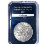1887 Morgan Silver Dollar  GENUNC