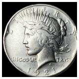 1921 Silver Peace Dollar CLOSELY UNCIRCULATED