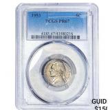 1953 Jefferson Nickel PCGS PR67