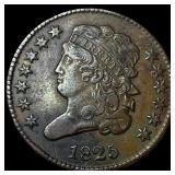 1825 Copper Half Cent CHOICE AU