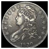 1830 Capped Bust Half Dollar NEARLY UNCIRCULATED