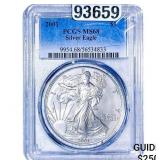 2001 Silver Eagle PCGS MS68