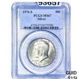 1976-S Kennedy Half Dollar PCGS MS67 Silver