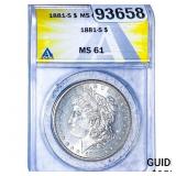 1891-S Morgan Silver Dollar ANACS MS61