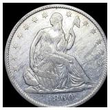 1860-O Seated Liberty Half Dollar ABOUT  UNCIRCUL