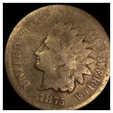 1875 Indian Head Cent NICELY CIRCULATED