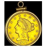 1907 Liberty Head Gold Quarter Eagle $2.50  HIGH