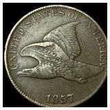 1857 Flying Eagle Cent NEARLY UNCIRCULATED
