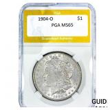 1904-O Morgan Silver Dollar PGA MS65