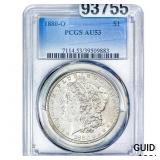 1880-O Morgan Silver Dollar PCGS AU53