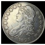 1828 Capped Bust Half Dollar NEARLY UNCIRCULATED
