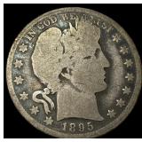 1895-O Silver Barber Half Dollar NICELY CIRCULATED