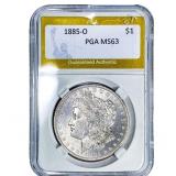 1885-O Morgan Silver Dollar PGA MS63