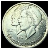 1937-S Silver Arkansas Centennial Half Dollar NICE
