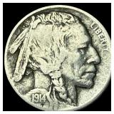 1914-D Buffalo Nickel LIGHTLY CIRCULATED