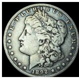 1892-S Silver Morgan Dollar NEARLY UNCIRCULATED