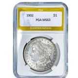 1902 Morgan Silver Dollar PGA MS63