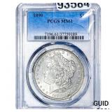 1890 Morgan Silver Dollar PCGS MS61