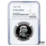 1963 Franklin Half Dollar NGC PF68 Cameo
