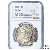 1882-S Morgan Silver Dollar NGC MS66
