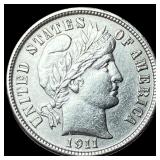 1911-D Silver Barber Dime UNCIRCULATED