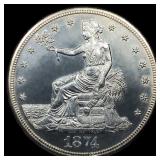 1874-S Silver Trade Dollar
