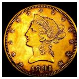 1891-CC $10 Gold Eagle