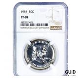 1957 Franklin Half Dollar NGC PF68