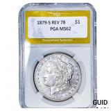 1978-S Rev 78 Morgan Silver Dollar PGA MS62