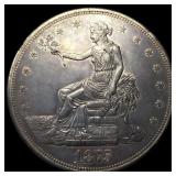 1875-CC Silver Trade Dollar